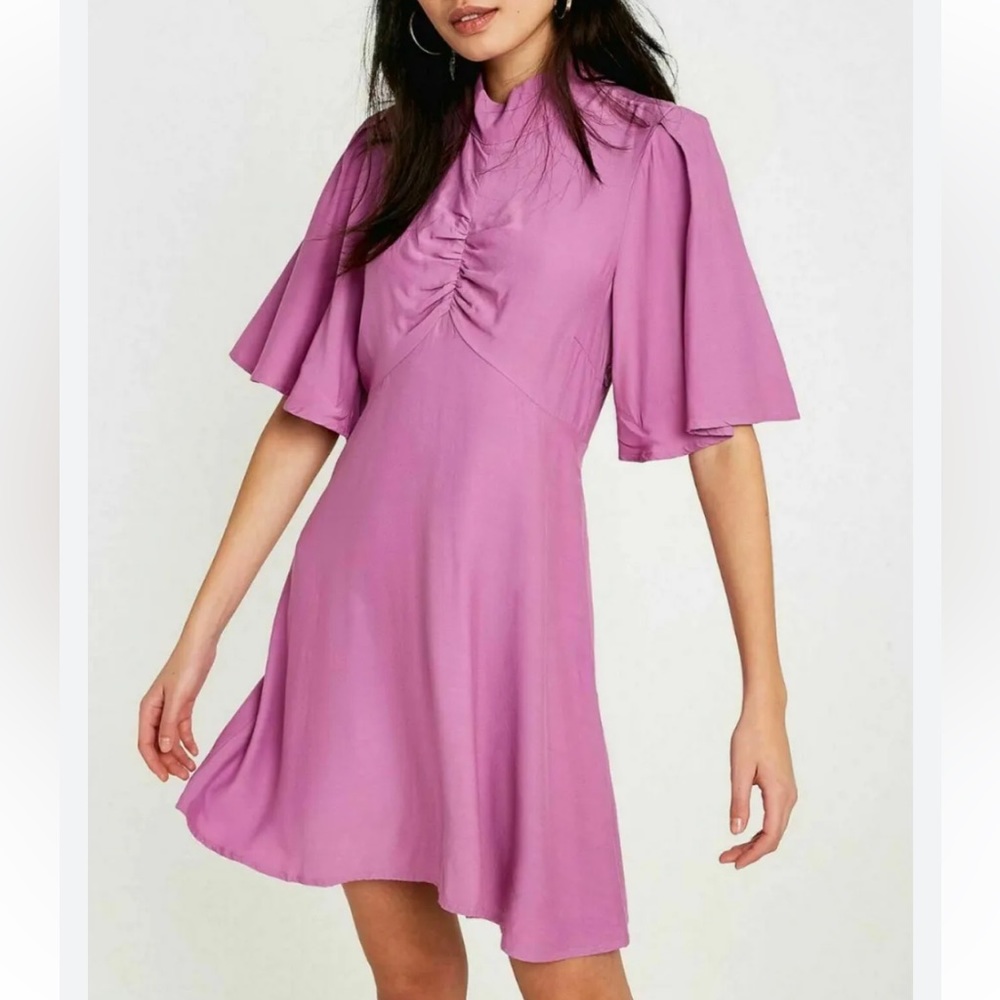 Free People Purple Be My Baby Skater Dress